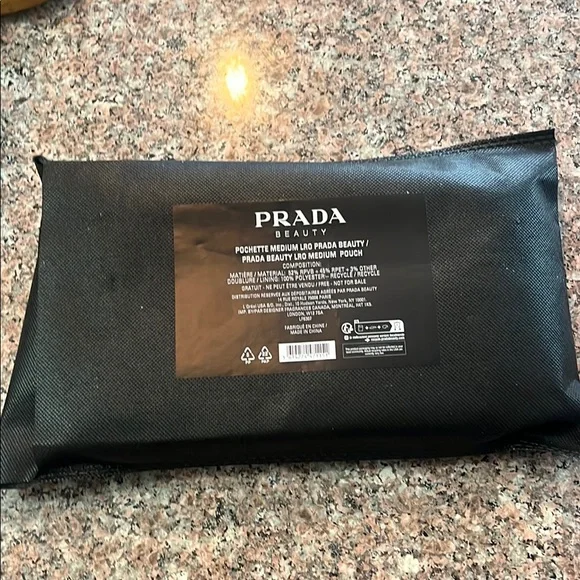 NWT: Prada Ocean Blue and Red Men's Toiletry Bag